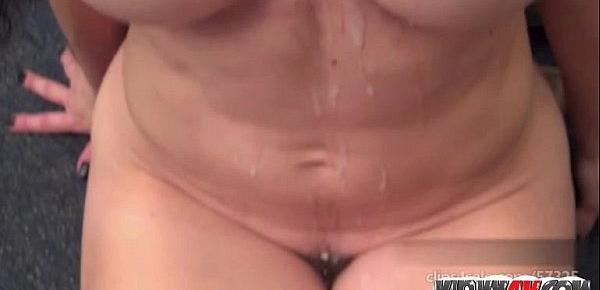  Hot milf bukkake with cum in mouth